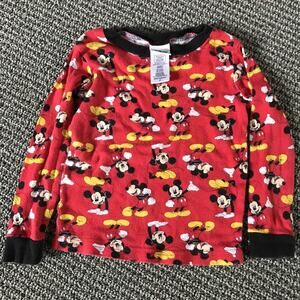 Disney Mickey Mouse‎ 4T Long Sleeve Tee Red